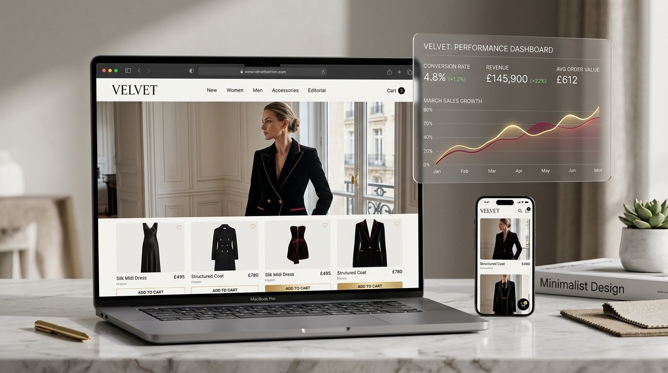 مضاعفة مبيعات متجر Velvet للأزياء الفاخرة